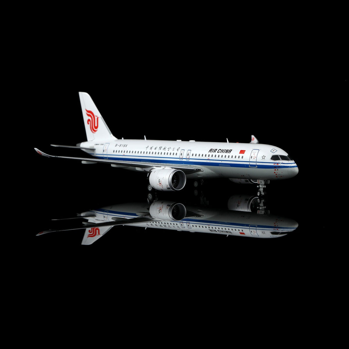 SQ Wings 1:200 Air China COMAC C919 B-919X Diecast Model L2192 L2192FD Flaps Up/Down with Stand