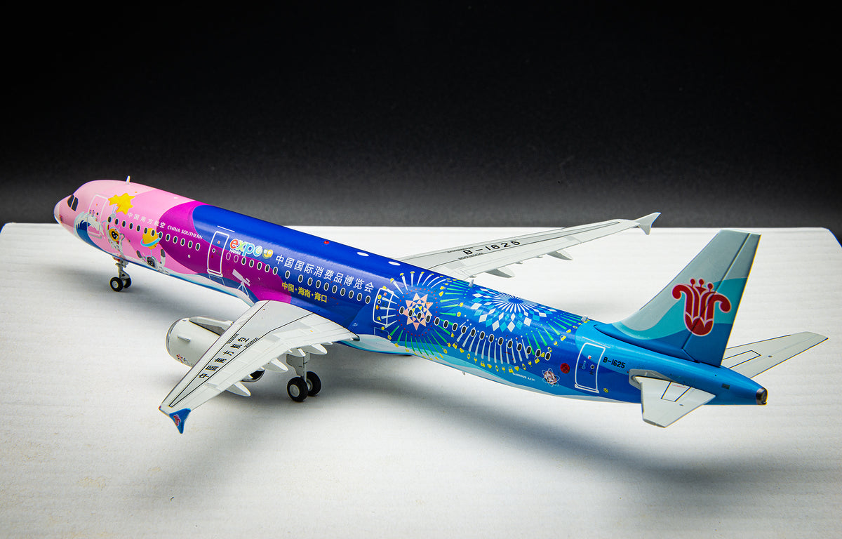 JC Wings 1:200 China Southern Airbus A321 B-1625 China International Consumer Products Expo Diecast Model with Stand LH2366