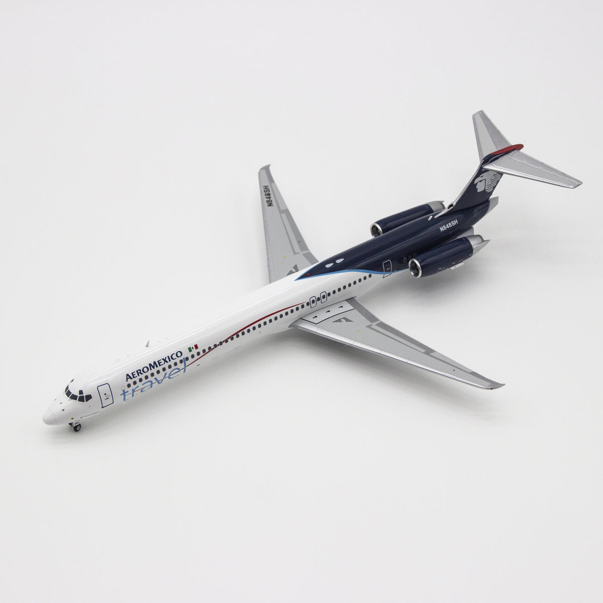 GeminiJets 1:200 Aeromexico Travel McDonnell Douglas MD-83 N848SH Diecast Model G2AMX857 with Stand